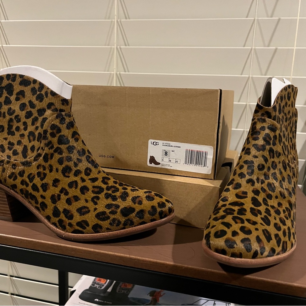 UGG Women's Ankle Boots in Leopard Print